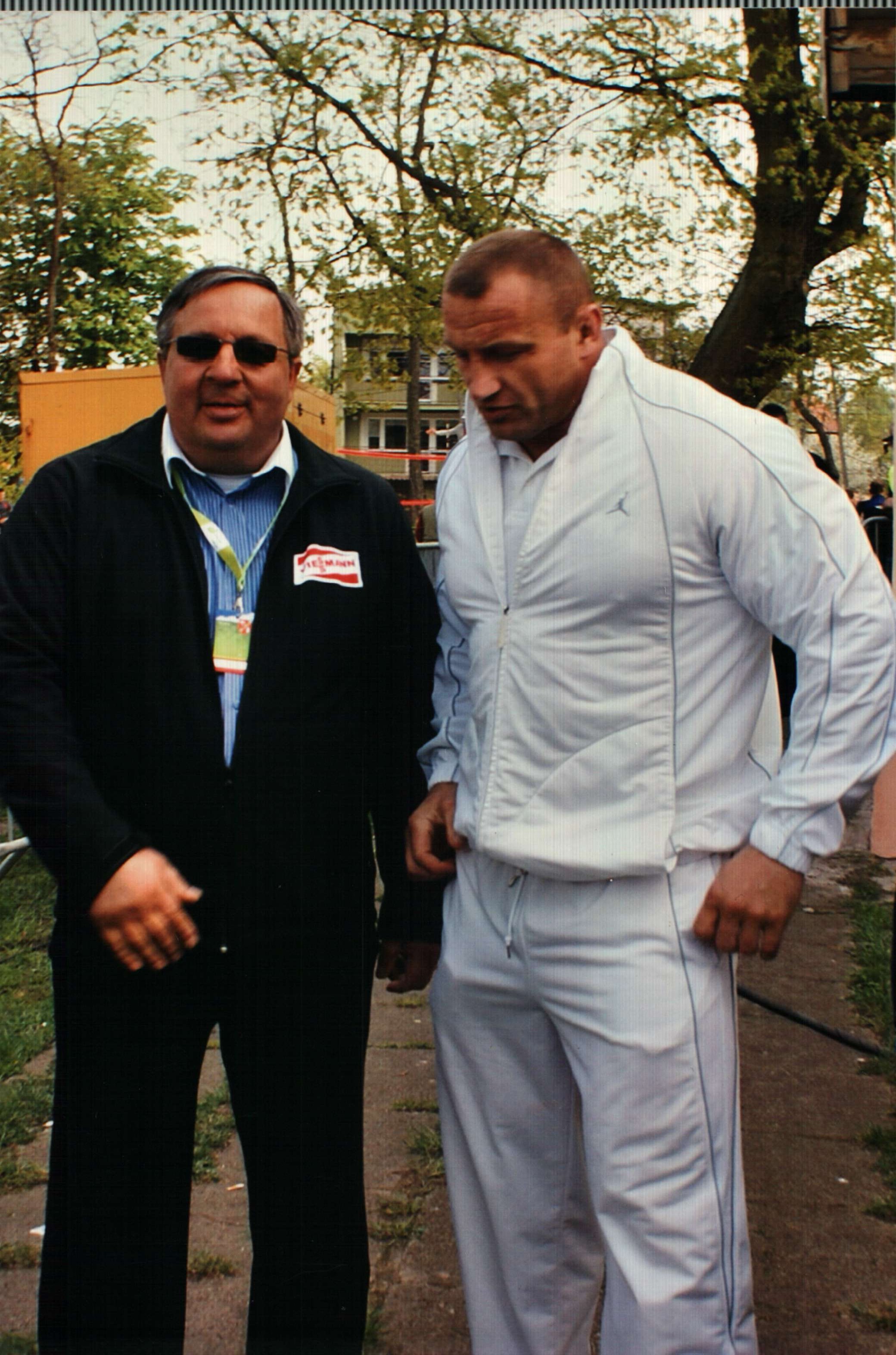 Mirosław Lesiński i Mariusz Pudzianowski